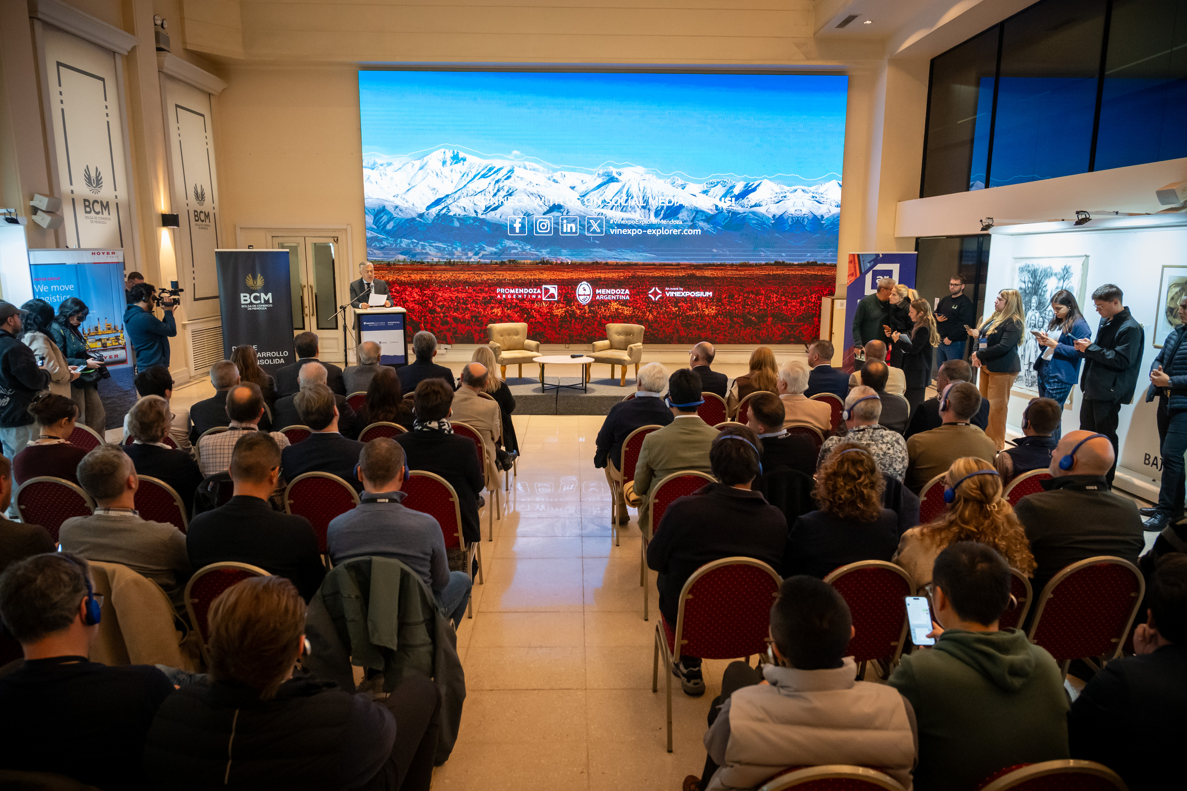 Comenzó la Vinexpo Explorer The Bulk Wine Chapter en la BCM para fortalecer vínculos comerciales y generar nuevos canales de exportación